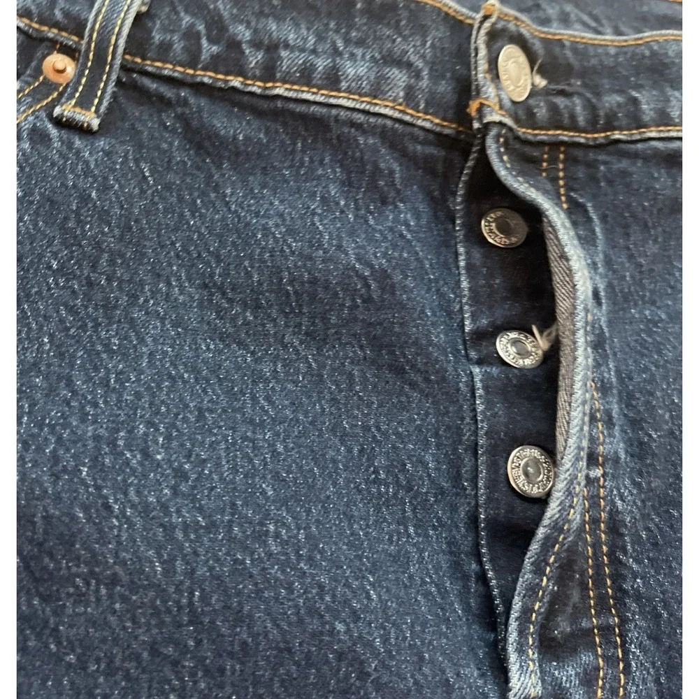 Levi's 501 Shorts Women's Size 20W Button Fly High Rise Jive Dark Wash